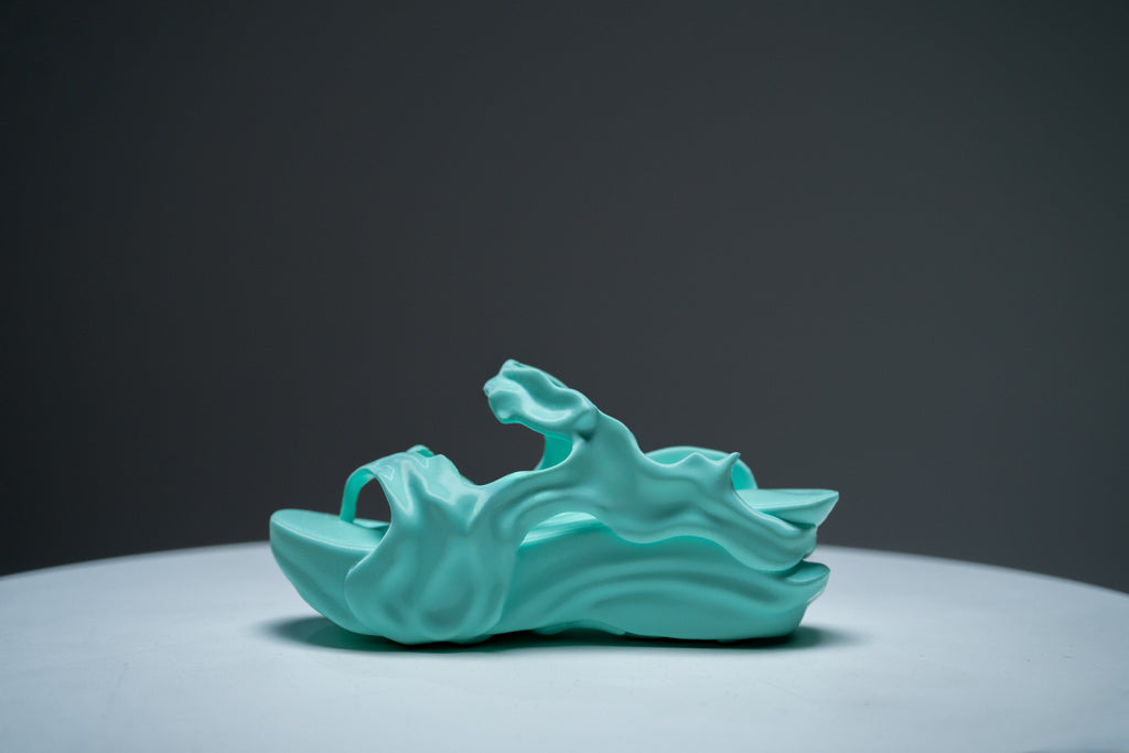 Sea Foam 3D Printed Flatform Sandals