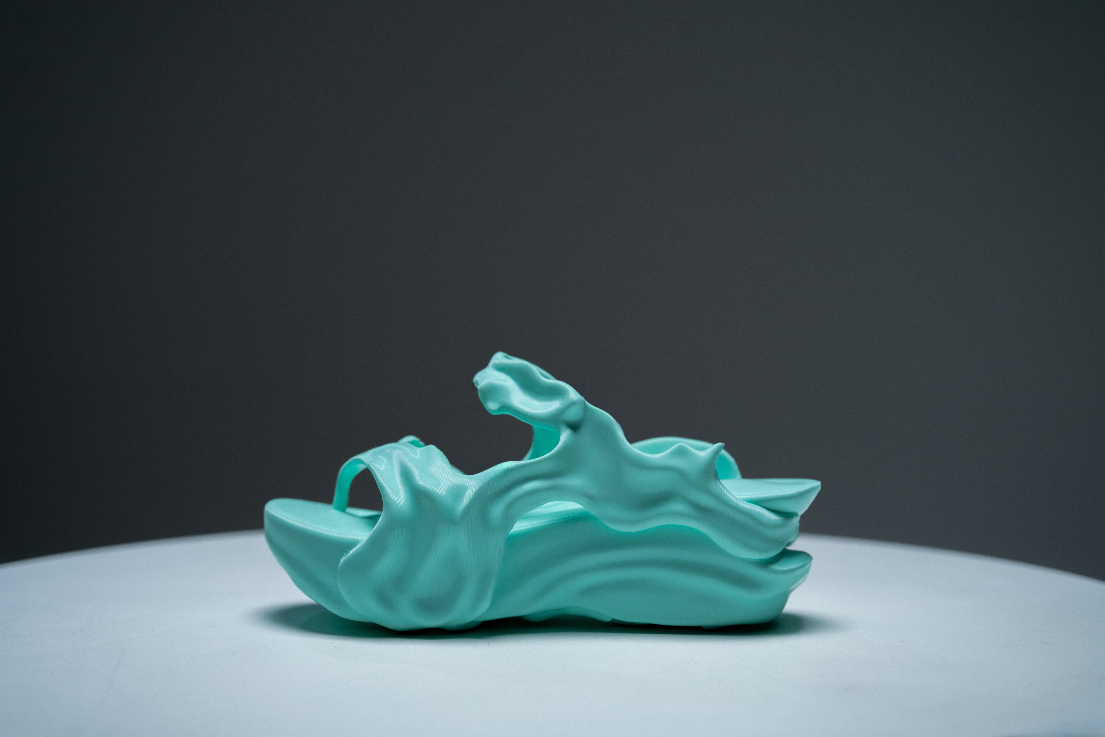 Sea Foam 3D Printed Flatform Sandals